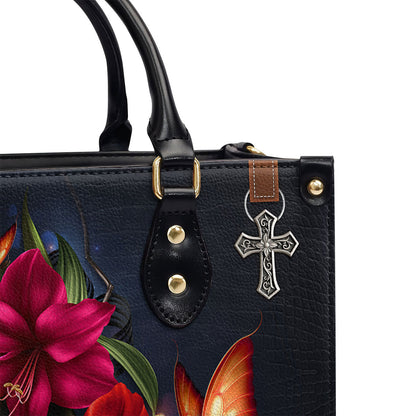 Faith-Based Quote - Personalized Leather Handbag GMJSLB200099