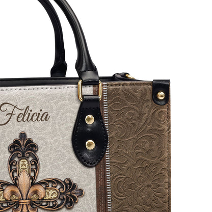 Faith-Inspired - Leather Handbag with Custom Name GMJSLB200093