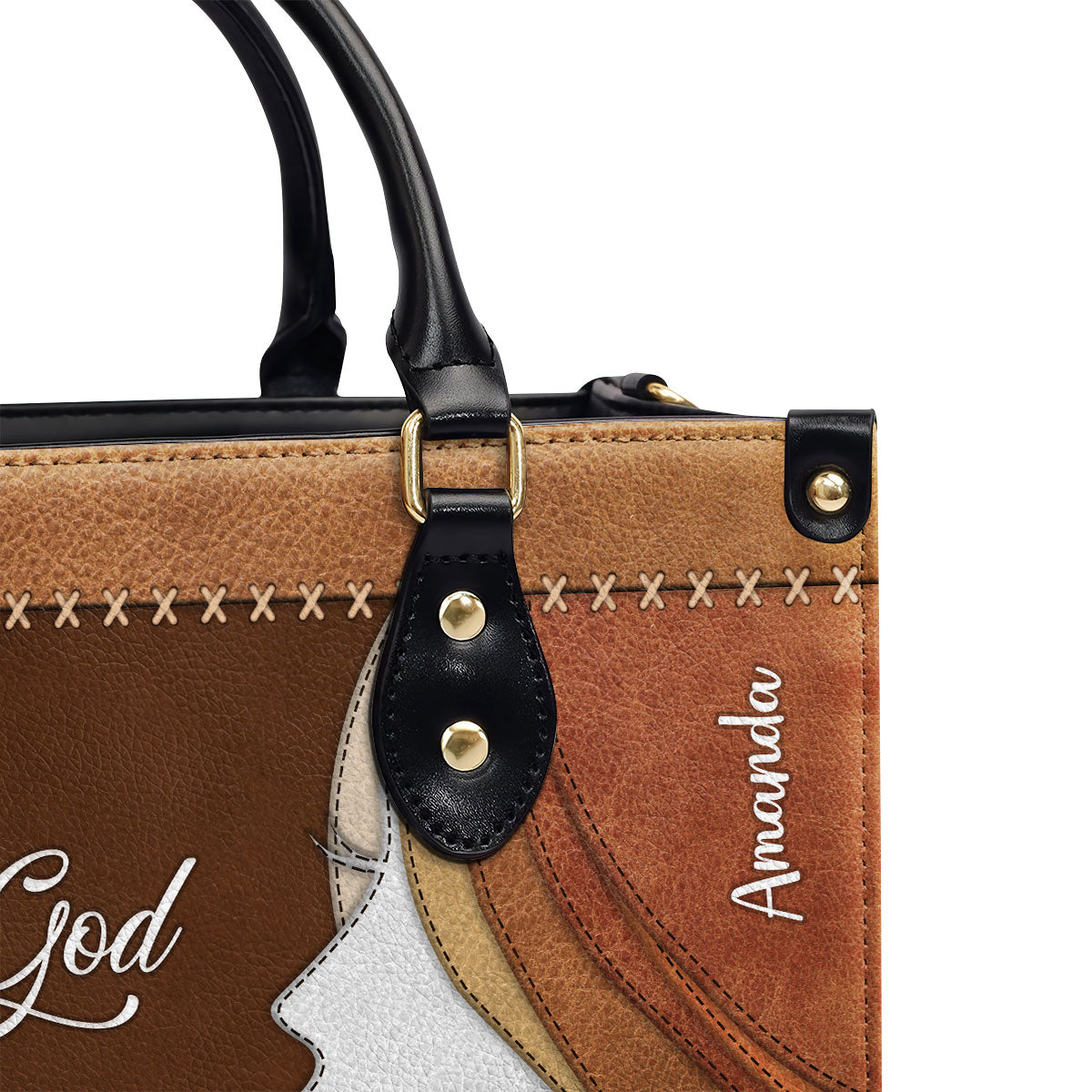 Faith Quote - Personalized Leather Handbag GMJSLB200101