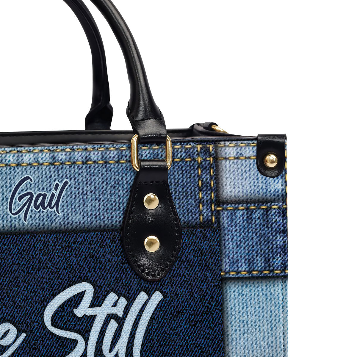 Be Still And Know That I Am God - Personalized Leather Handbag GMJSLB200084
