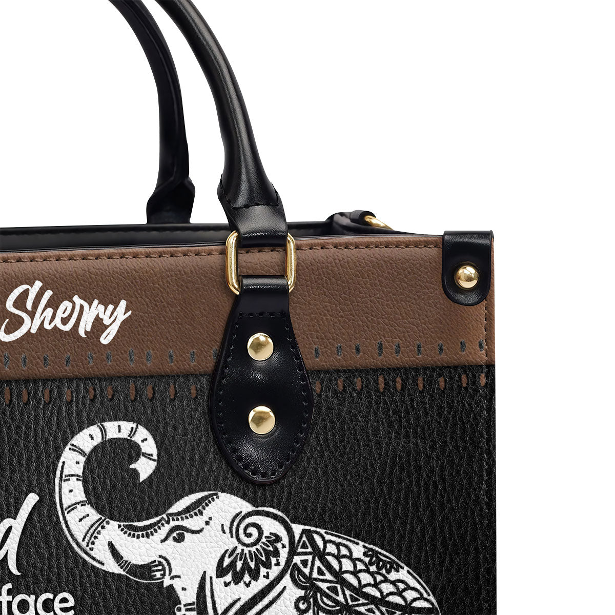 May The Lord Shine On You - Personalized Leather Handbag GMJSLB200099