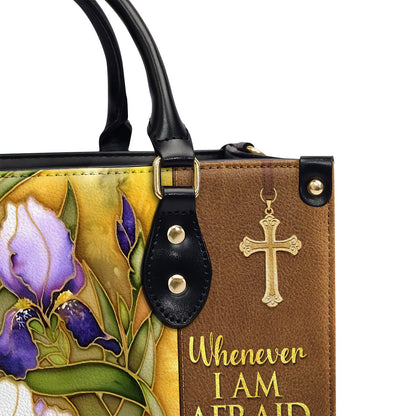 Faith-Based Quote - Personalized Leather Handbag GMJSLB200088