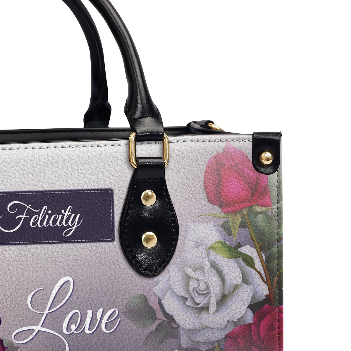 Love Is A Gift From God - Personalized Leather Handbag GMJSLB200060