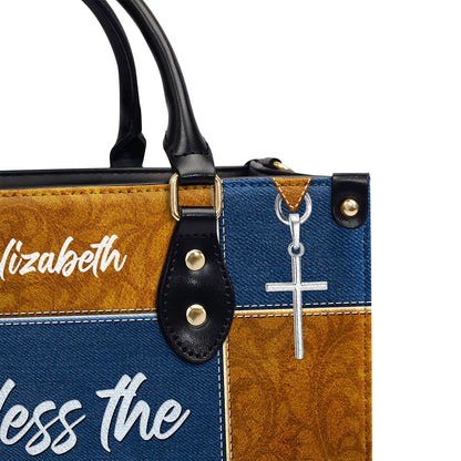 Bless The Lord O My Soul - Personalized Leather Handbag - Gift For Women Of Faith GMJSLB200071