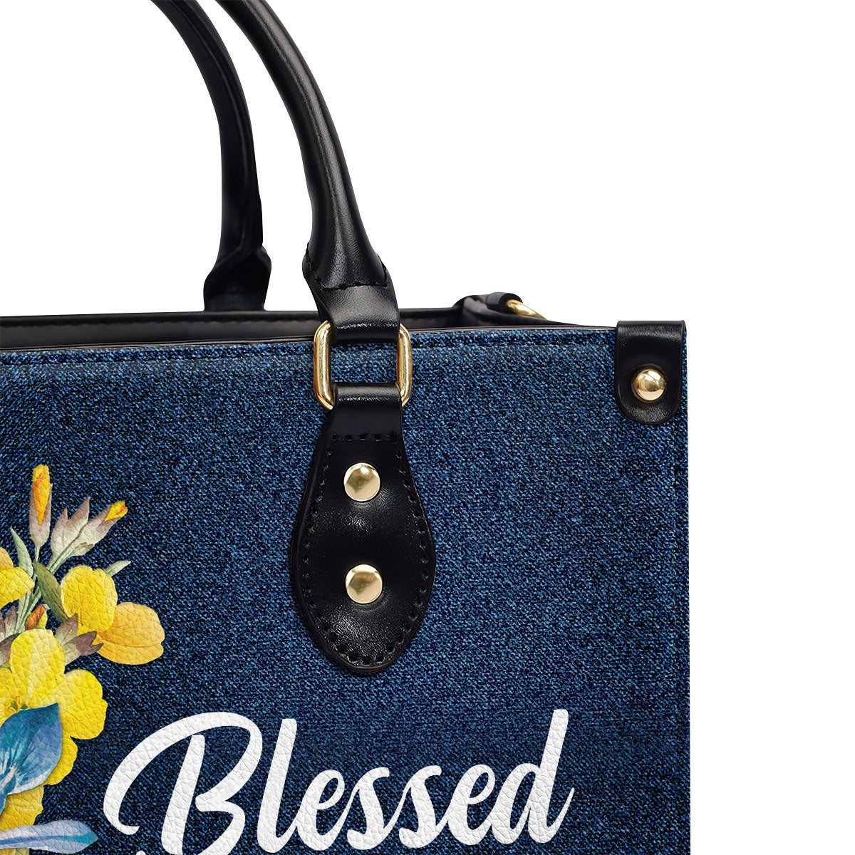 Blessed Are The Pure In Heart - Personalized Leather Handbag GMJSLB200069