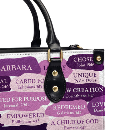 What God Says About You - Personalized Leather Handbag GMJSLB200055
