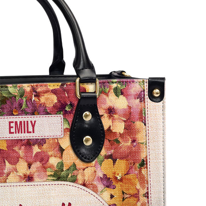 Psalm 139:14 Gift for Women - Personalized Leather Handbag GMJSLB200045