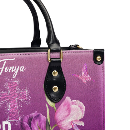 Trust In The Lord - Personalized Leather Handbag GMJSLB200090