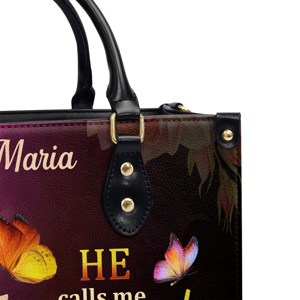 He Calls Me Beautiful - Personalized Leather Handbag GMJSLB200085