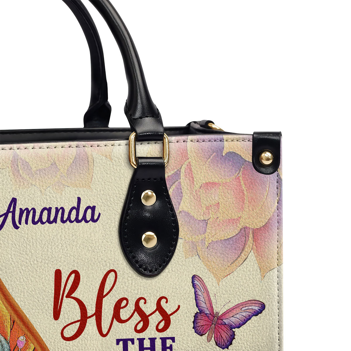 Psalm 103:1 Gift for Women - Personalized Leather Handbag GMJSLB200083