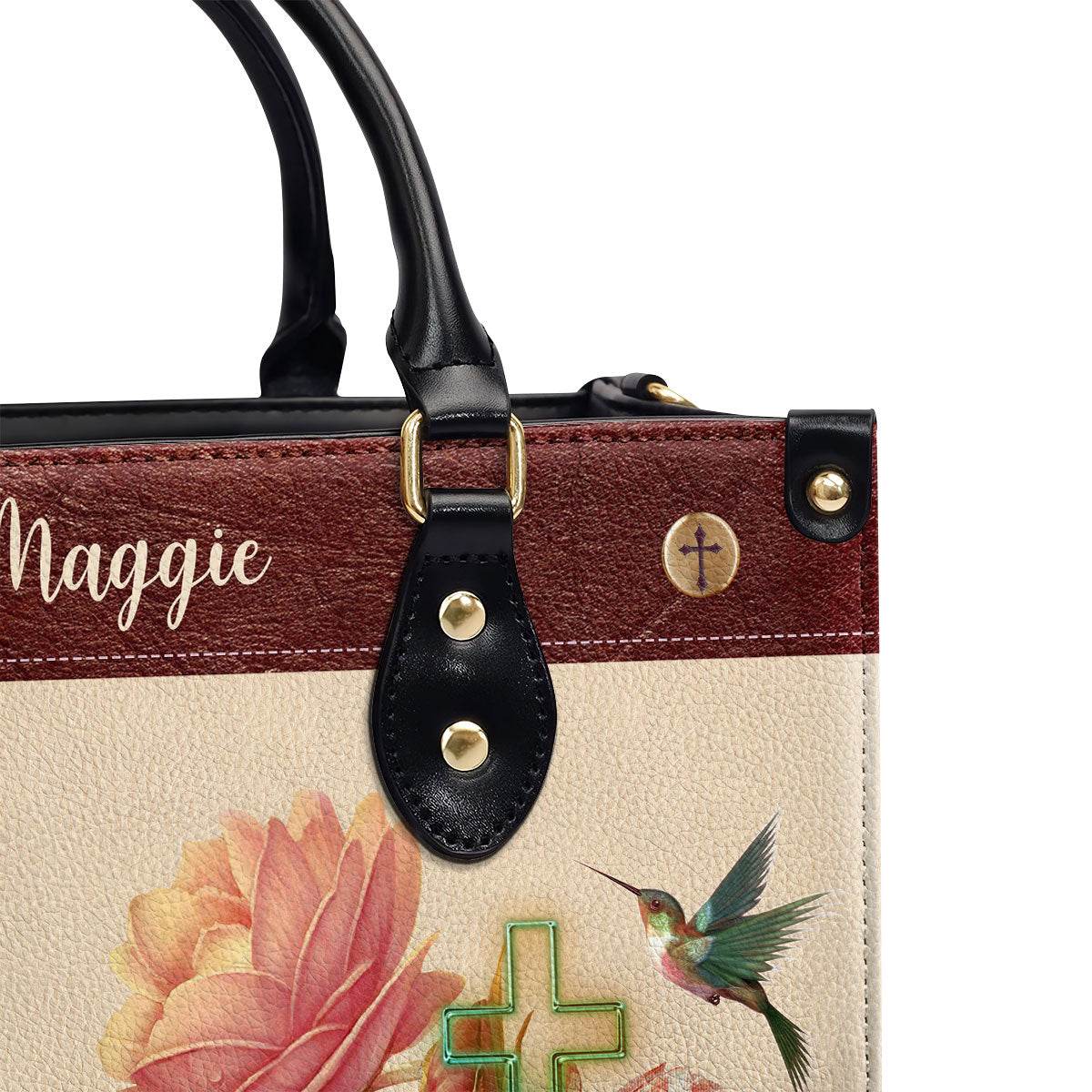 I Can Do All Things Through Christ - Personalized Leather Handbag GMJSLB200081