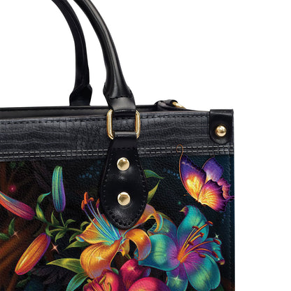 Faith Quote - Personalized Leather Handbag GMJSLB200100