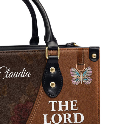The Lord Will Fight For Me - Personalized Leather Handbag GMJSLB200096