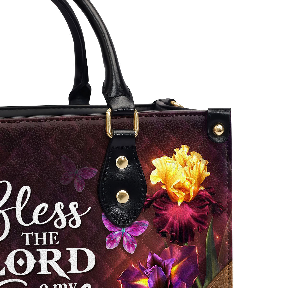 Bless The Lord O My Soul - Personalized Leather Handbag - Christian Gift for Women GMJSLB200102