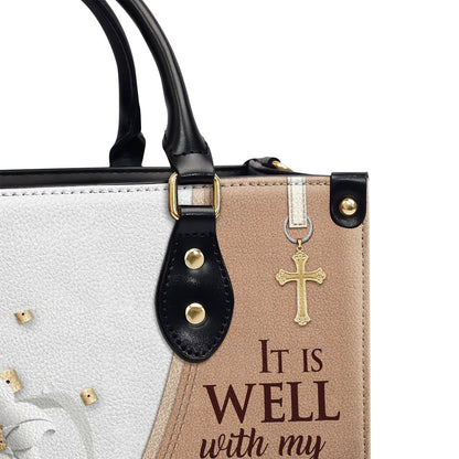 It Is Well With My Soul - Personalized Leather Handbag GMJSLB200104