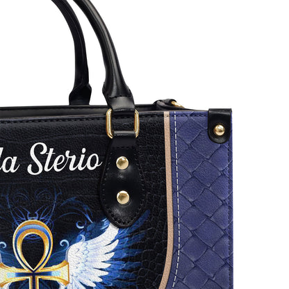 Faith Quote - Personalized Leather Handbag GMJSLB200112