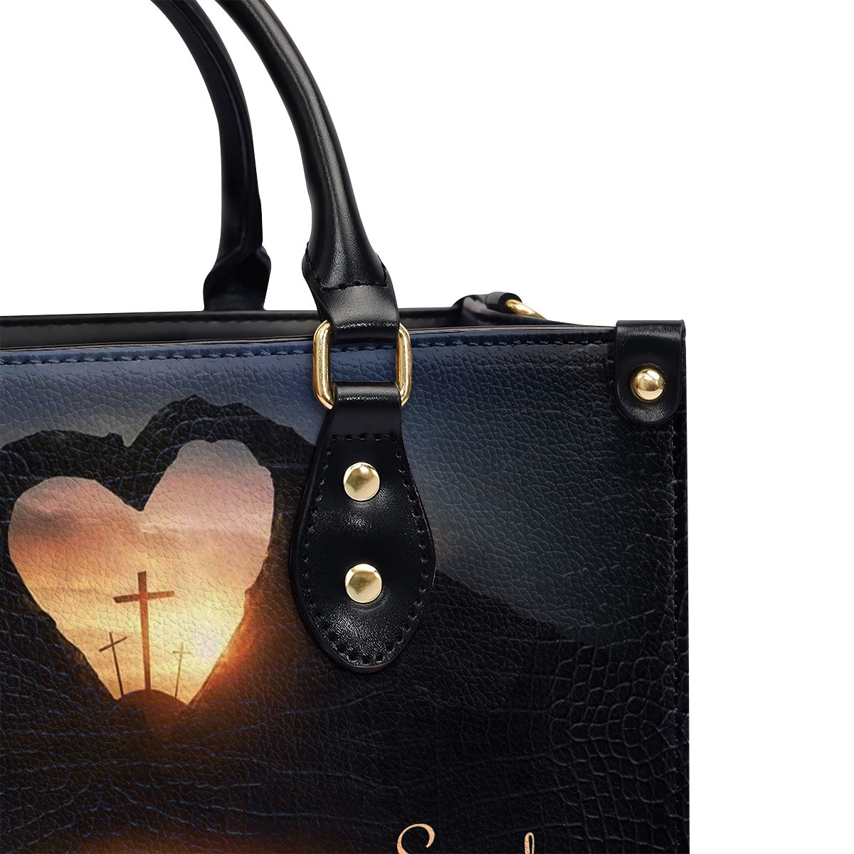 I Am The Light Of The World - Personalized Leather Handbag GMJSLB200113