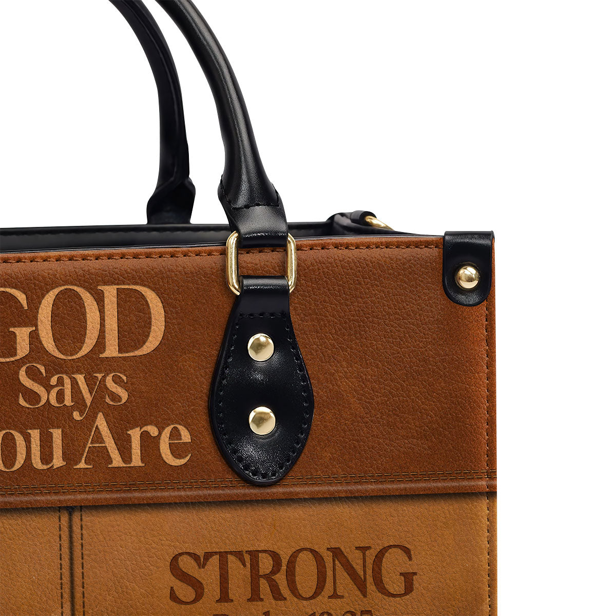 God Says I Am - Personalized Leather Handbag - Christian Faithful Accessories GMJSLB200038