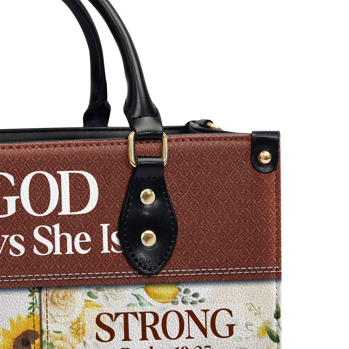 God Says She Is - Personalized Leather Handbag - Gift For Her GMJSLB200039