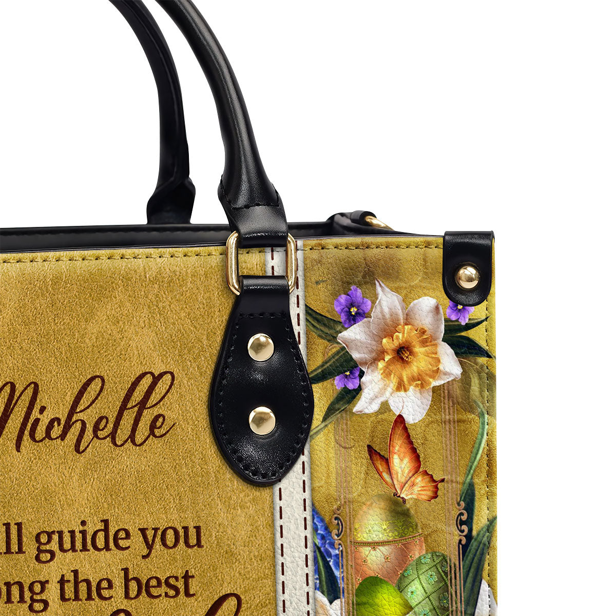I Will Advise You And Watch Over You - Personalized Leather Handbag GMJSLB200089