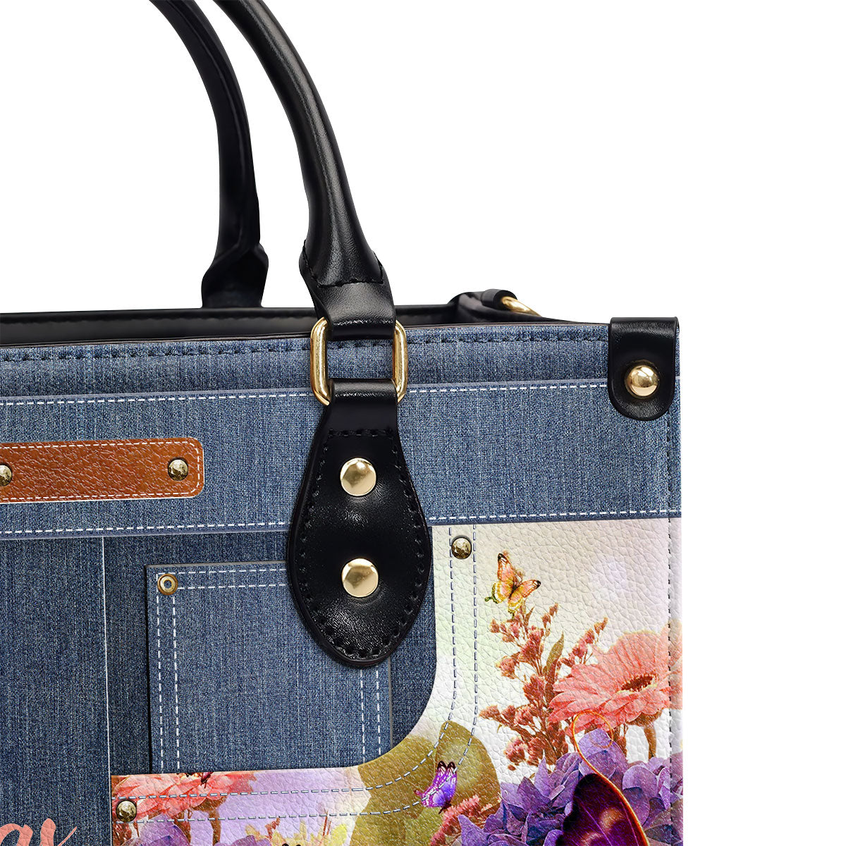 He Works All Things For Good - Personalized Leather Handbag GMJSLB200082