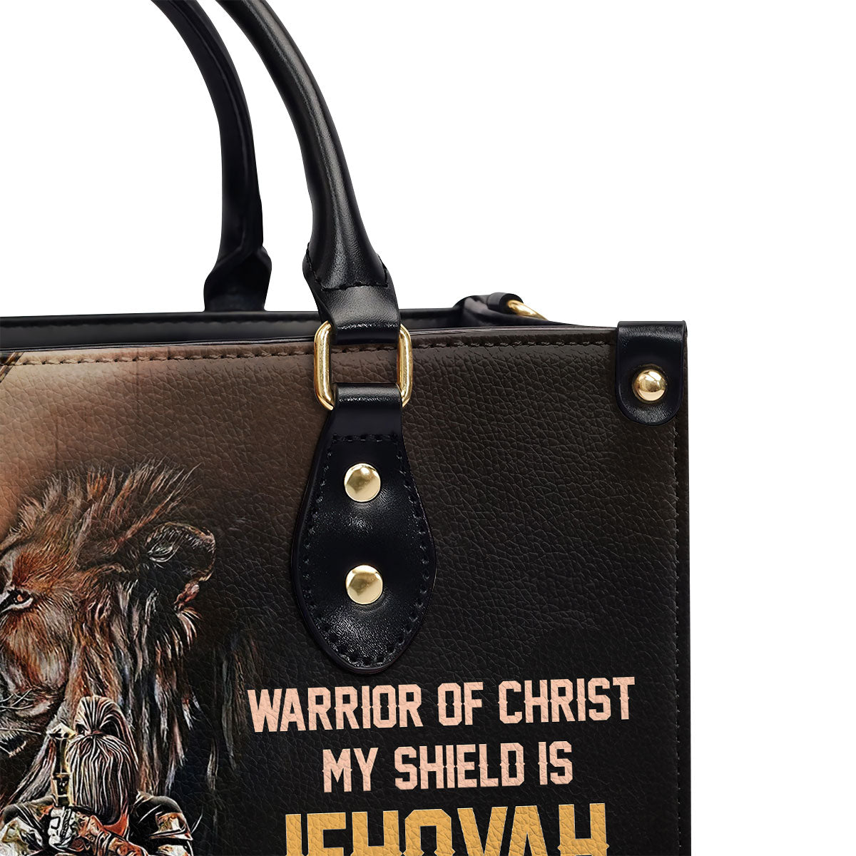 Warrior Of Christ - Personalized Leather Handbag GMJSLB200081