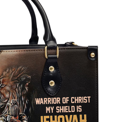 Warrior Of Christ - Personalized Leather Handbag GMJSLB200081