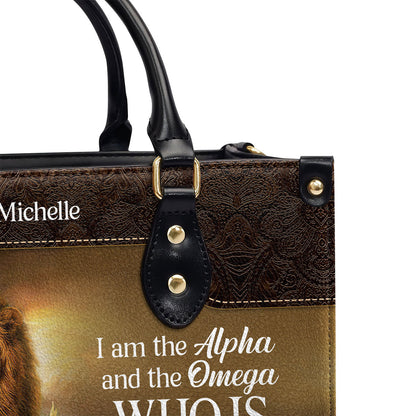Alpha and Omega - Personalized Leather Handbag GMJSLB200119