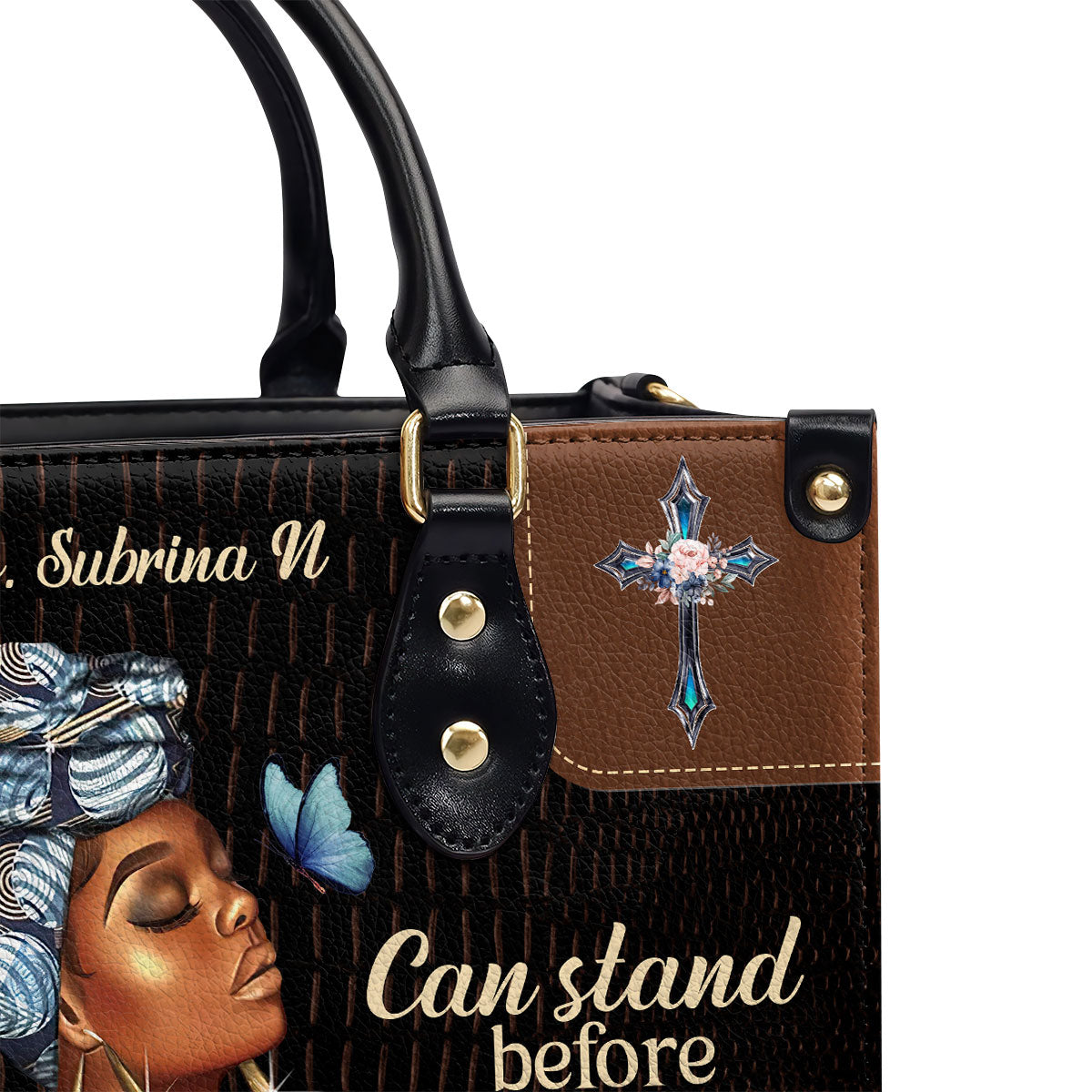 She Who Kneels Before God - Personalized Leather Handbag GMJSLB200114