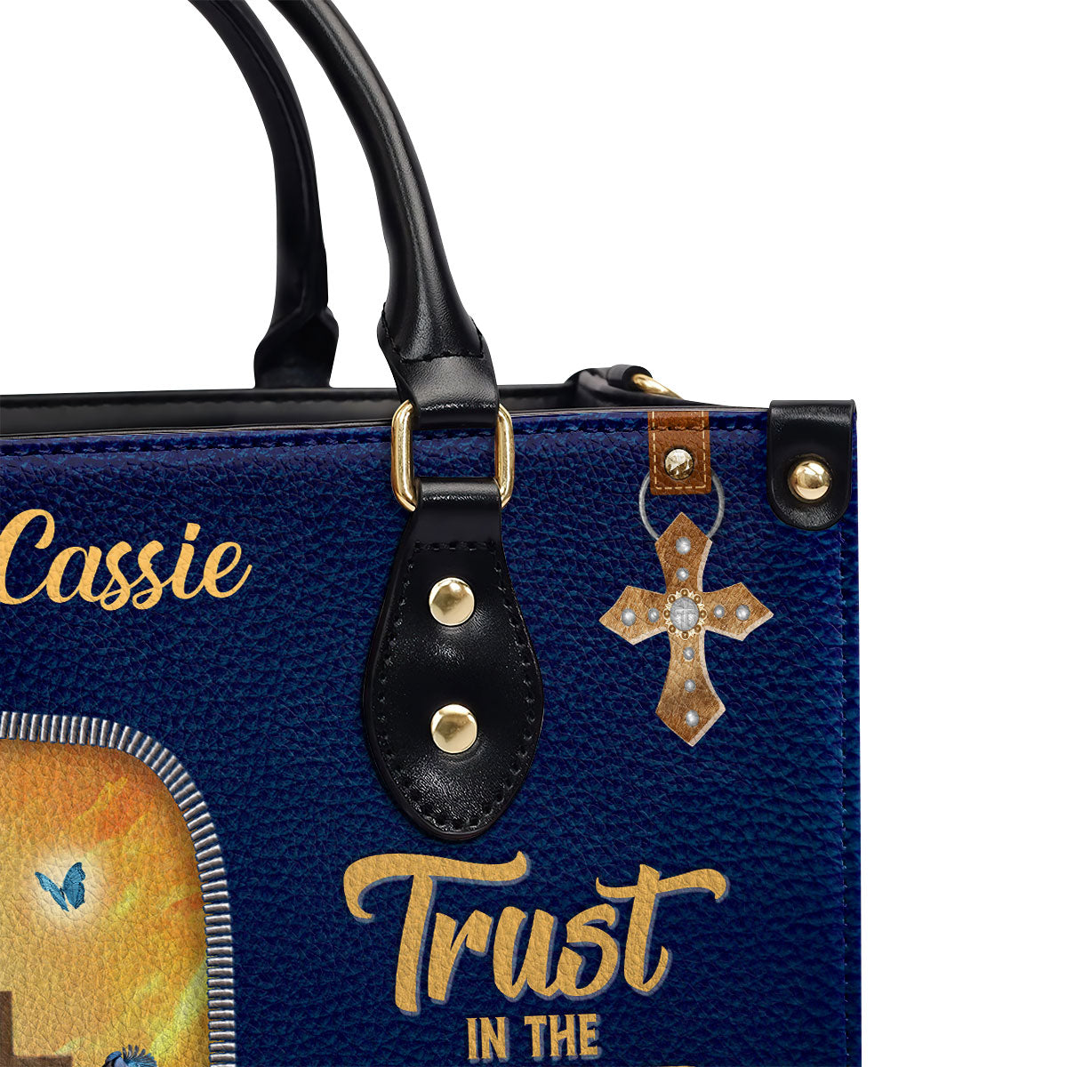Trust In The Lord - Personalized Leather Handbag GMJSLB200101