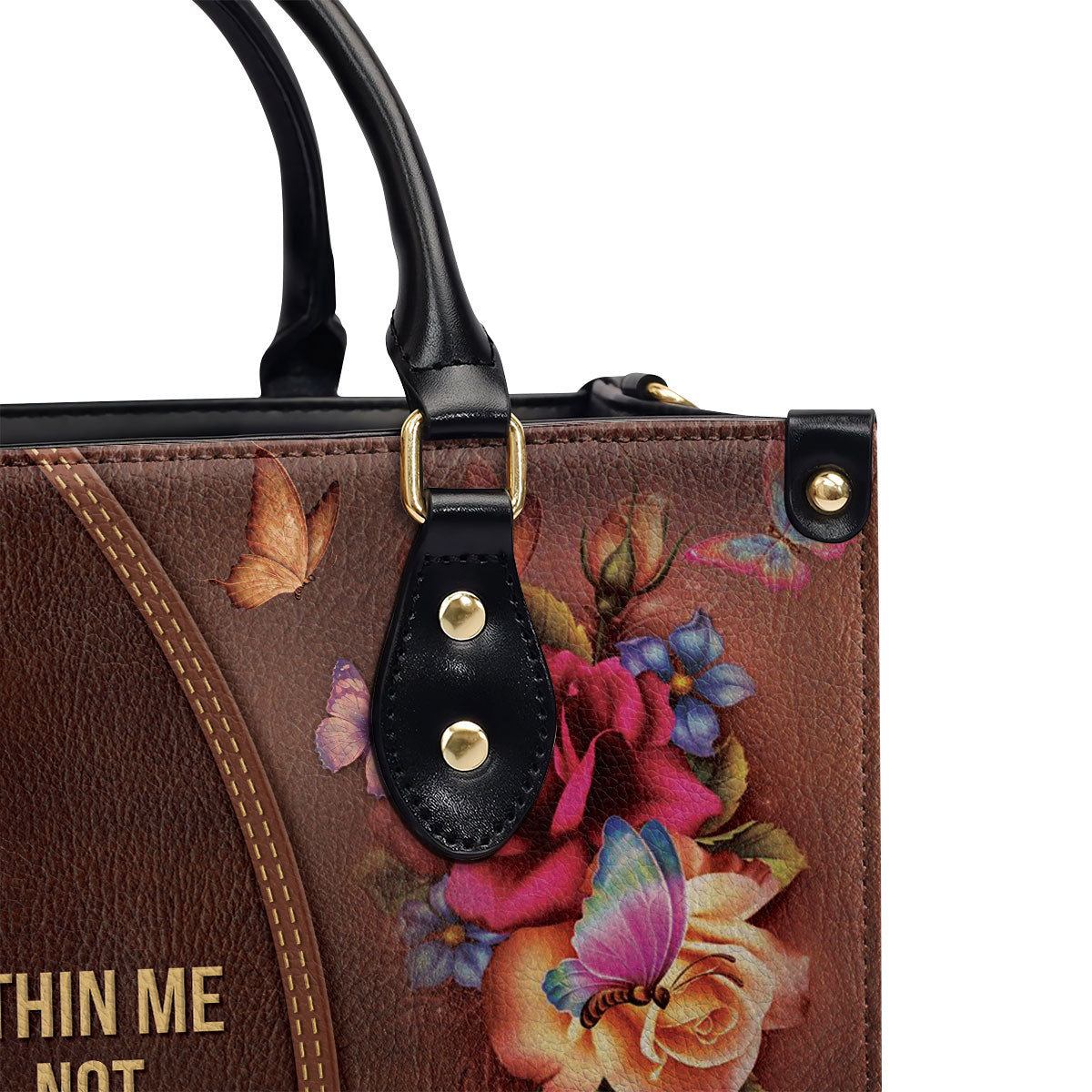 God Is Within Me - Personalized Leather Handbag GMJSLB200094