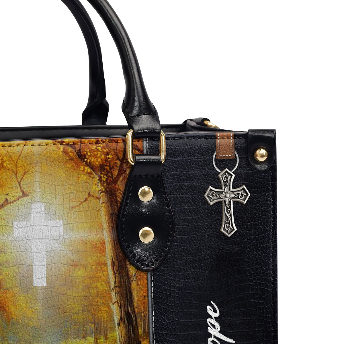 Your Word Is A Lamp To My Feet - Personalized Leather Handbag GMJSLB200107