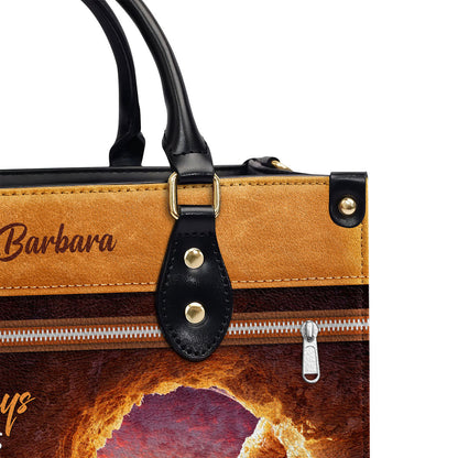 Rejoice Always - Personalized Leather Handbag - Gift for Her GMJSLB200117