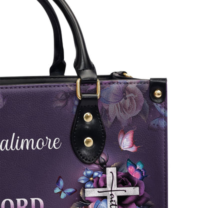 Faith-Inspired - Leather Handbag with Custom Name GMJSLB200084