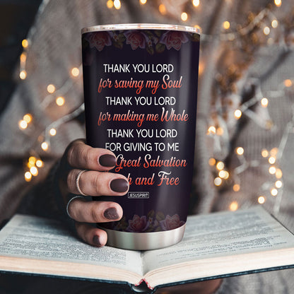 Thy Great Salvation - Personalized Stainless Steel Tumbler