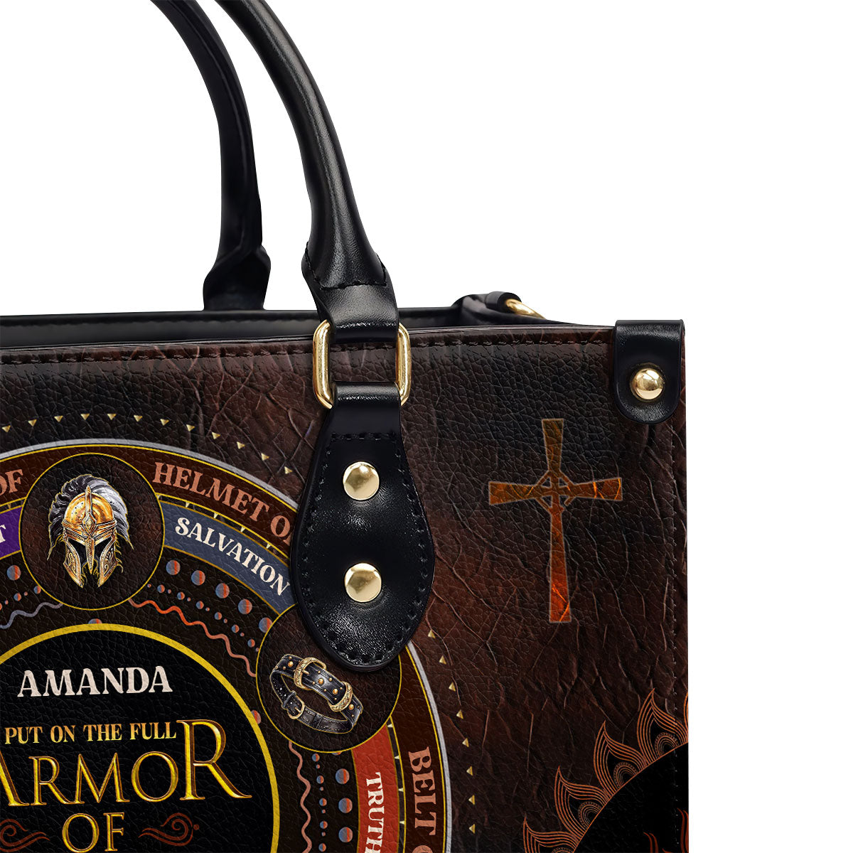 Armor Of God - Personalized Leather Handbag for Women GMJSLB200008