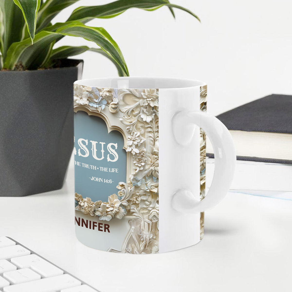 Jesus The Way The Truth The Life - Personalized Ceramic Coffee Mug