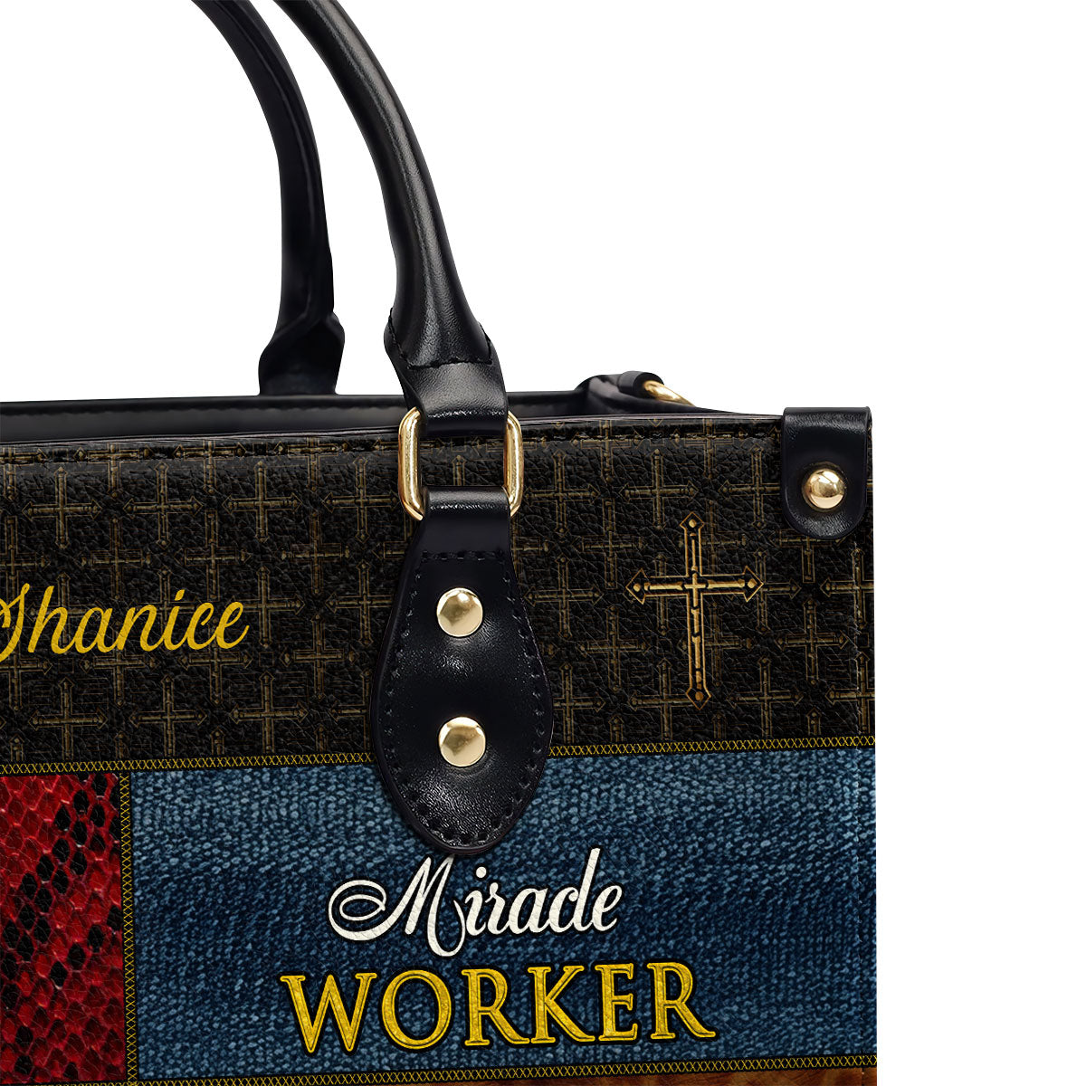 Way Maker - Personalized Leather Handbag with Custom Name GMJSLB200005