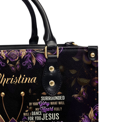 Inspirational Quote - Personalized Leather Handbag with Zipper GMJSLB200019