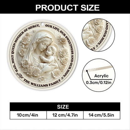 Hail Holy Queen - Personalized Acrylic Ornament GOJS10115