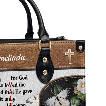John 3:16 Verse - Christian Leather Handbag GMJSLB200061