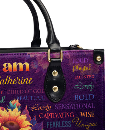 Faith-Inspired - Leather Handbag with Sunflower Design GMJSLB200032