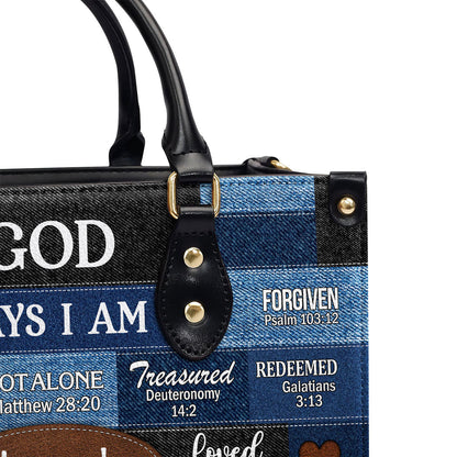 God Says You Are - Personalized Leather Handbag - Gift for Her GMJSLB200036