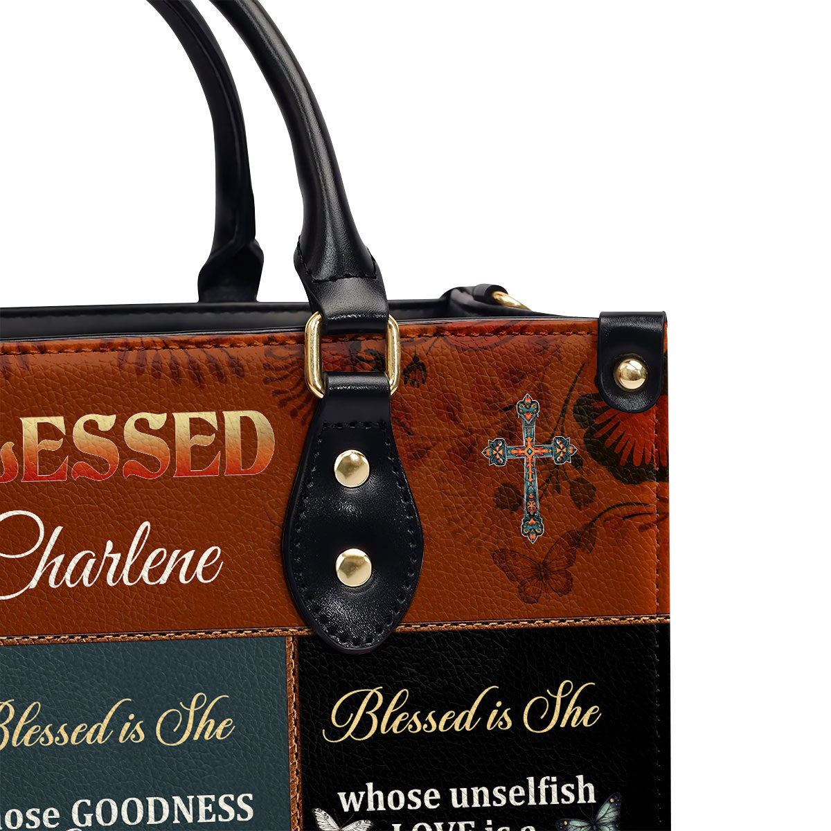 Blessed Is She - Personalized Leather Handbag - Gift for Women GMJSLB200017