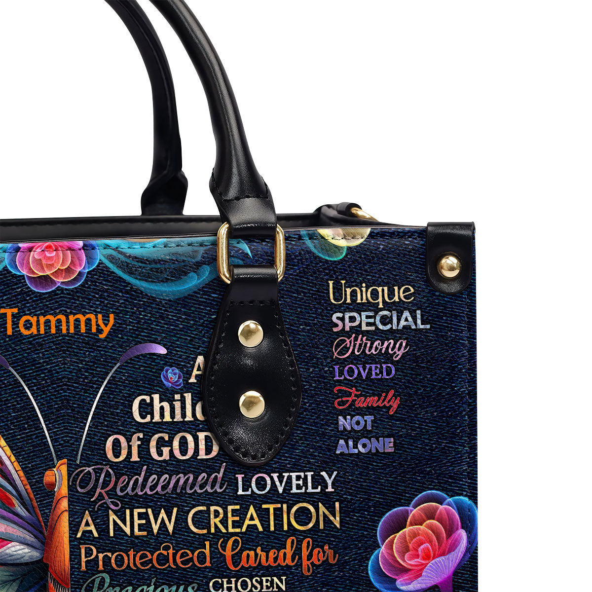 Child Of God - Personalized Leather Handbag GMJSLB200031