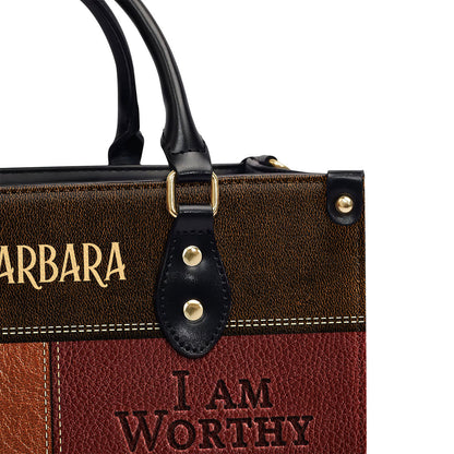 I Am Strong - Personalized Leather Handbag - Gift for Women GMJSLB200042