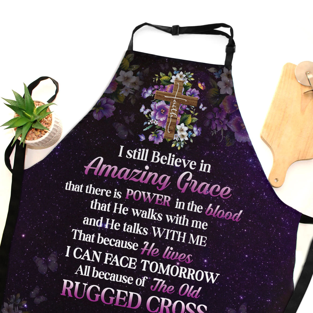 Amazing Grace - Christian Apron for Women