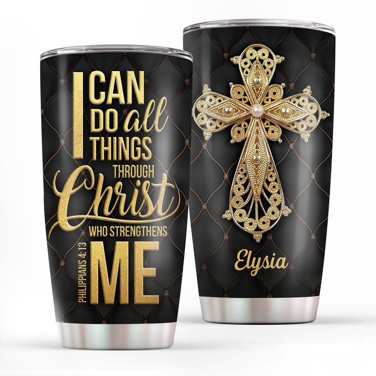 I Can Do All Things - Personalized Stainless Steel Tumbler