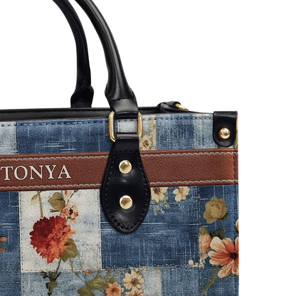 Blessed Is The One Who Trusts - Personalized Leather Handbag GMJSLB200029