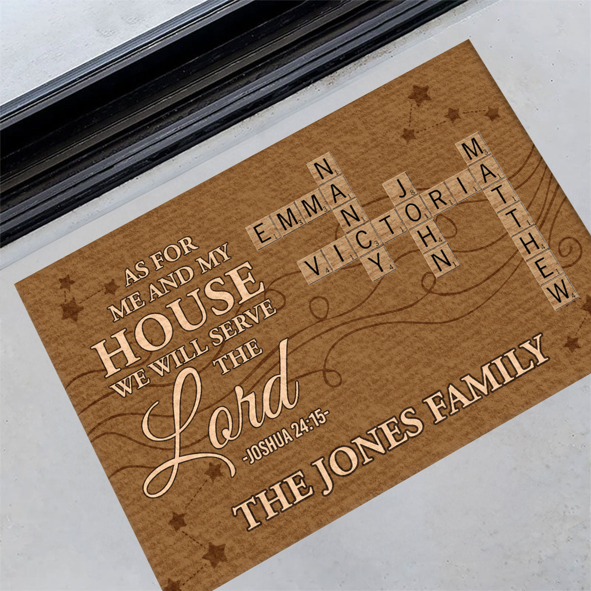 Bible Verse - Personalized Doormat for Christian Homes